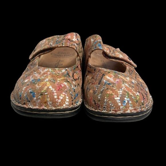 FINN‎ COMFORT Stanford Multicolor Leather Germany Clog Slides Size 39   8-8.5 - Picture 8 of 12